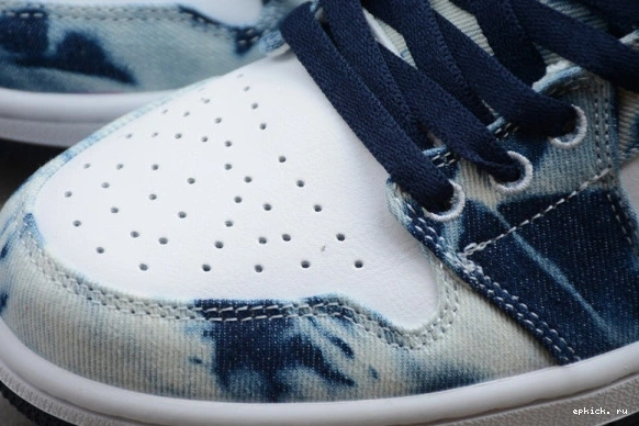 Cheap EP Low 1 CZ8455-100 Washed Denim CZ8455-100 Jordan 0130